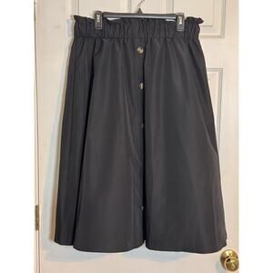 🩵🩵Shein Curve Women's Midi Black Skirt Button Front Blue Size 2XL🩵🩵